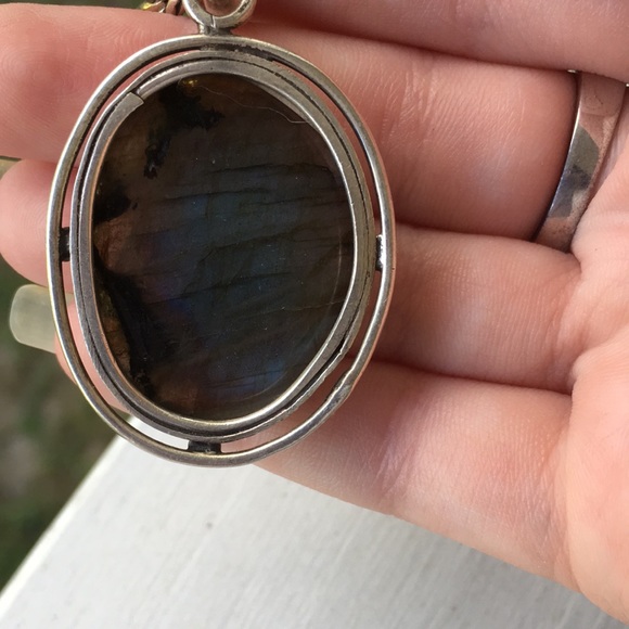 SOLD Glittering Laboradite Necklace - Picture 3 of 4